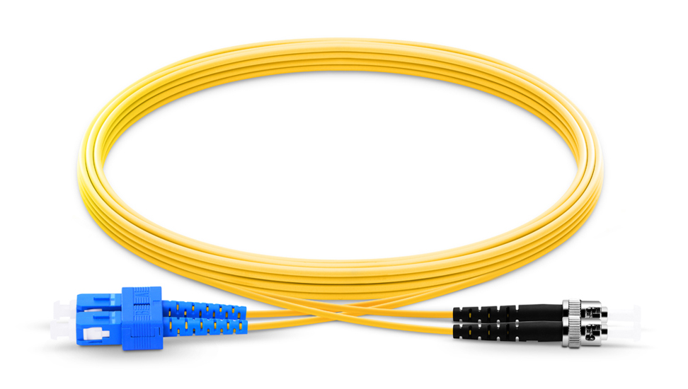 SC-To-ST-UPC-Duplex-Single-Mode-OS2-9-125-Fiber-Patch-Cord